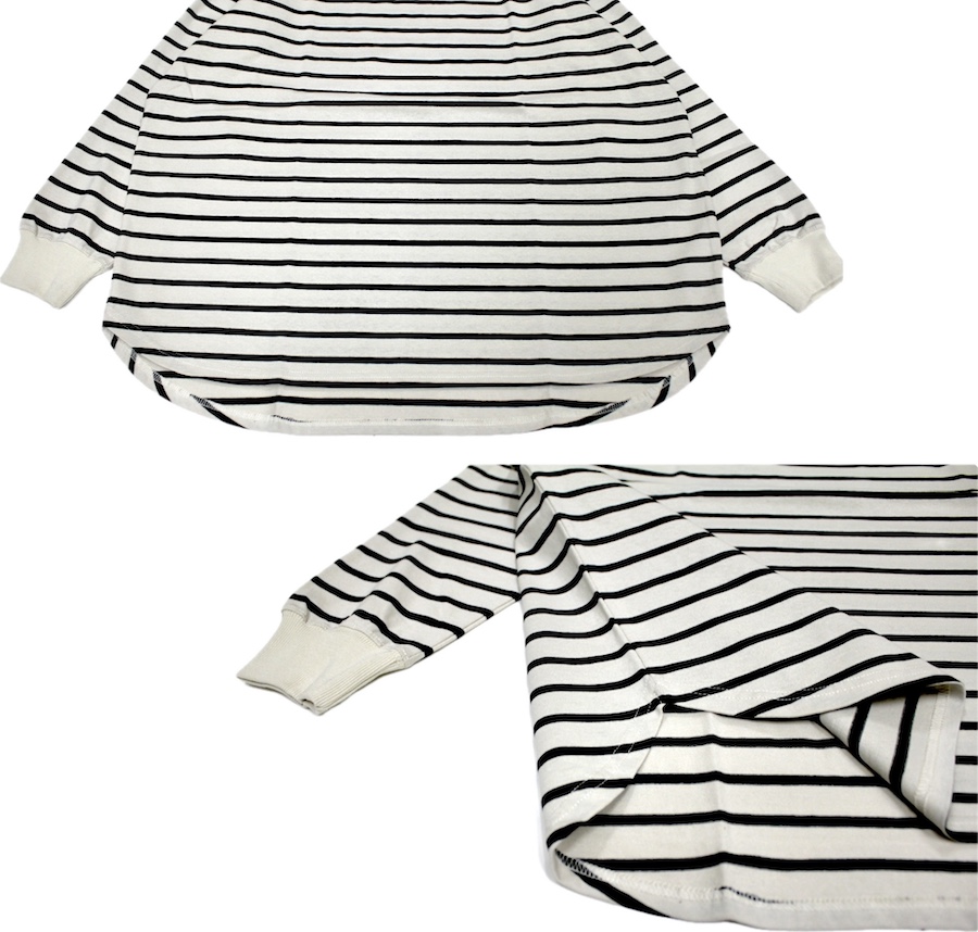 ワイドなロンTEE 裾ラウンドチュニック - 画像 (9)