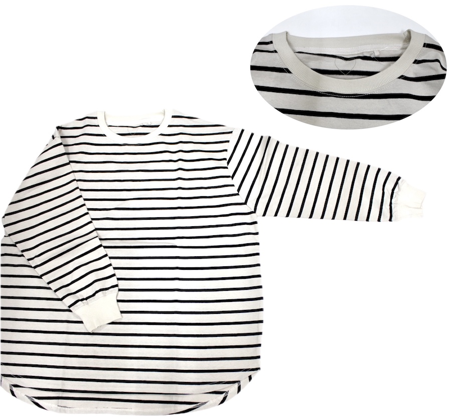 ワイドなロンTEE 裾ラウンドチュニック - 画像 (11)