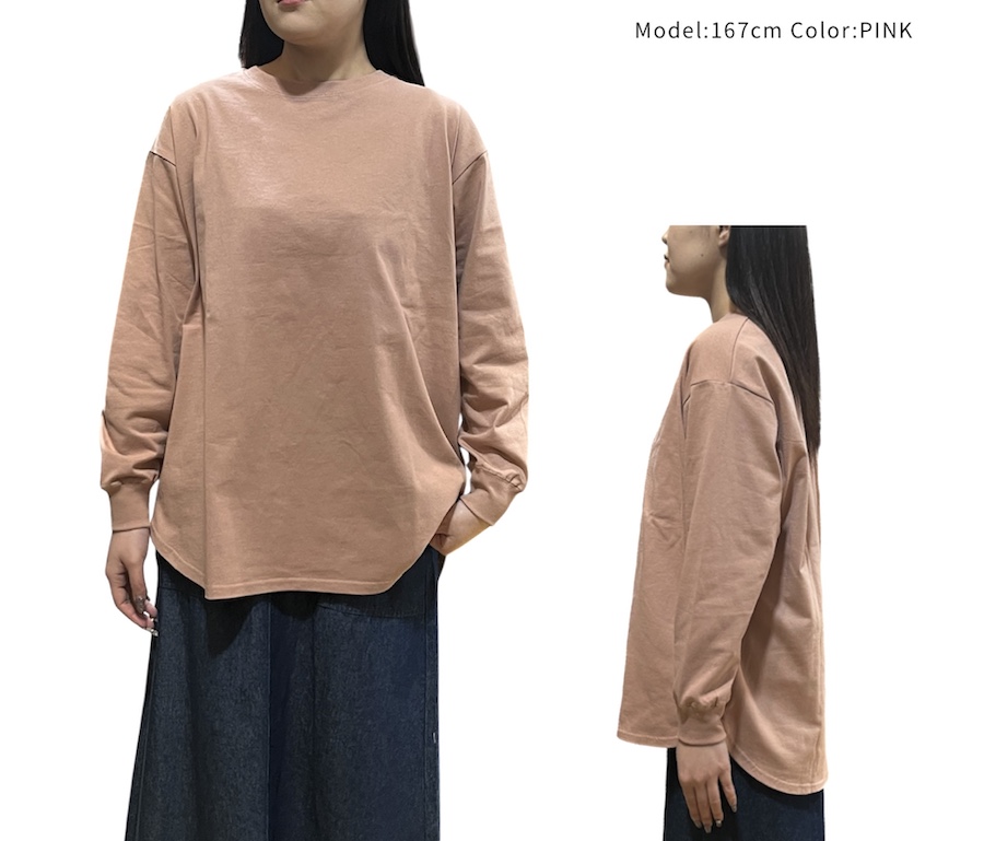 ワイドなロンTEE 裾ラウンドチュニック - 画像 (5)