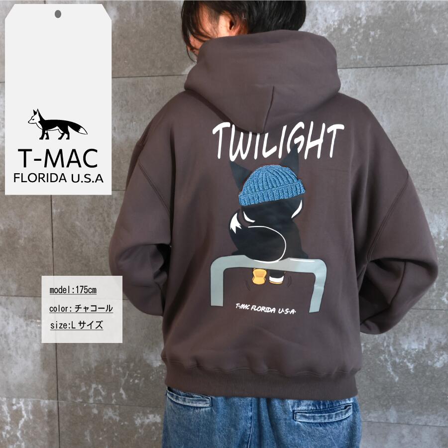 T-MAC サガラ刺繍 きつねプリントフーディー - 画像 (3)