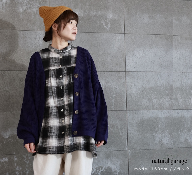 起毛チェックチュニック - 画像 (4)